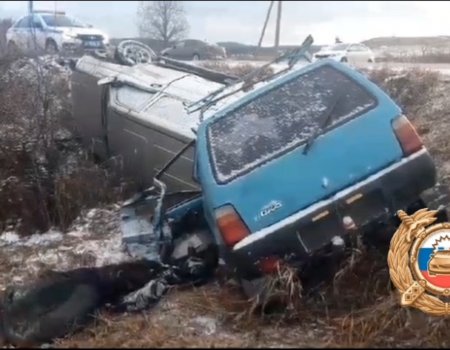 В Башкирии в при лобовом столкновении погиб водитель «Оки»