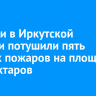 За сутки в Иркутской области потушили пять лесных пожаров на площади 395 гектаров