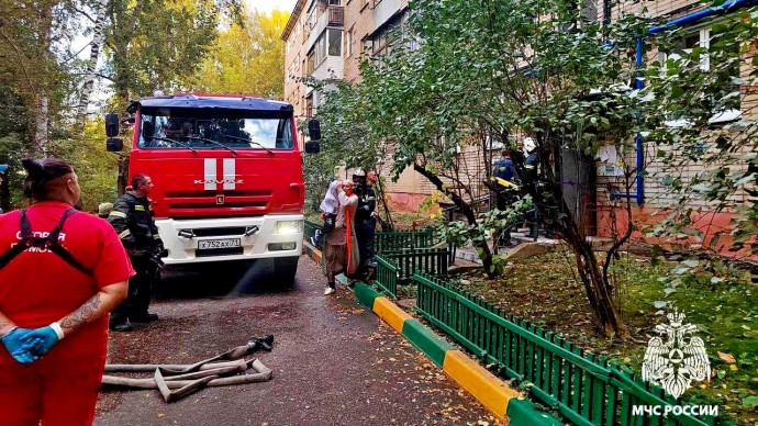 В Туле на Рязанке сгорела квартира