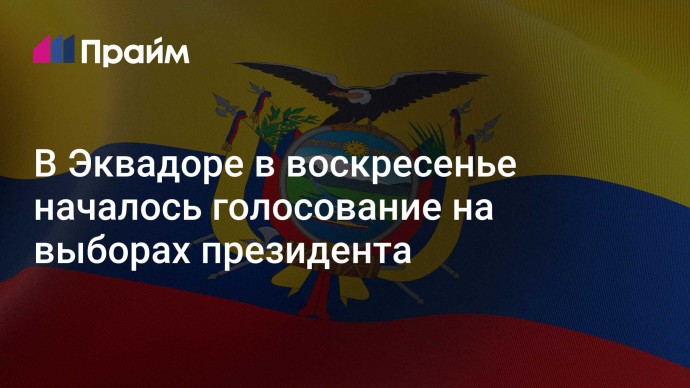 В Эквадоре в воскресенье началось голосование на выборах президента