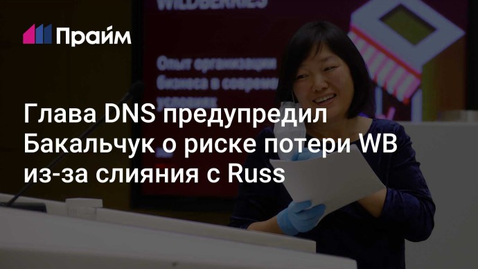 Глава DNS предупредил Бакальчук о риске потери WB из-за слияния с Russ