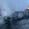 В Магнитогорске сгорел автомобиль