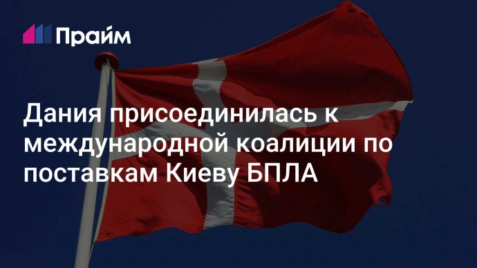 Дания присоединилась к международной коалиции по поставкам Киеву БПЛА