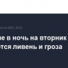 В Москве в ночь на вторник ожидаются ливень и гроза