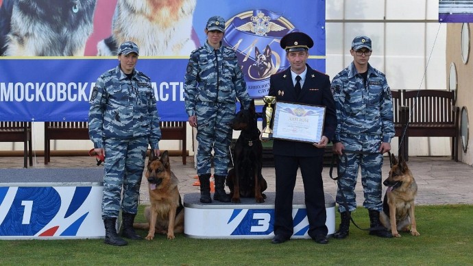 Тульские полицейские-кинологи завоевали 3 место на чемпионате МВД