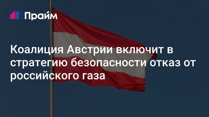 Коалиция Австрии включит в стратегию безопасности отказ от российского газа