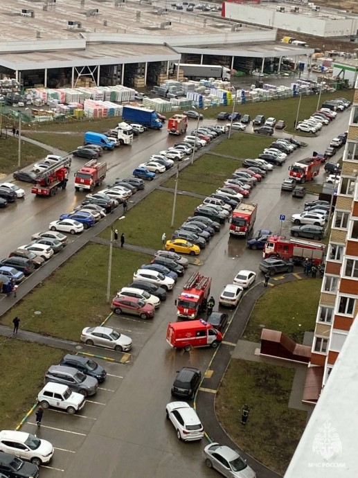 Пожар на 13 этаже тульской высотки: эвакуировано 16 человек