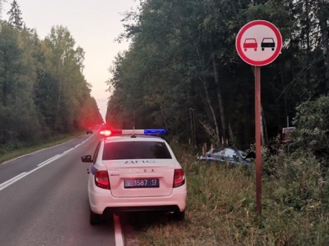 В Мордовии нетрезвый водитель отправил в кювет «Фольксваген Тигуан», пострадали двое