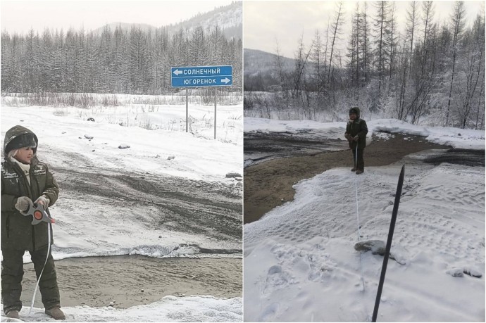 Фекальные воды разлились у поселка Солнечный Усть-Майского района