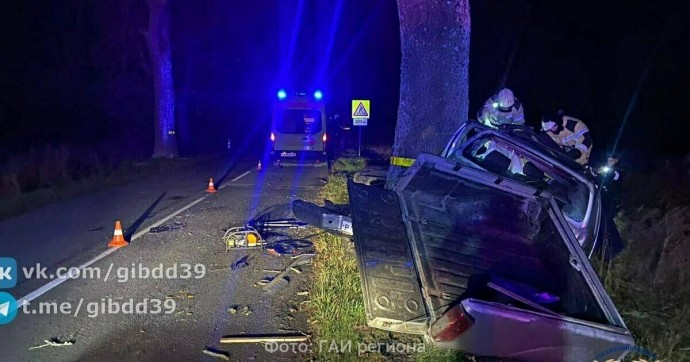 Въехал в дерево: под Багратионовском в ДТП скончался водитель