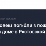 Три человека погибли в пожаре в частном доме в Ростовской области