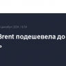 Нефть Brent подешевела до $70,9 за баррель