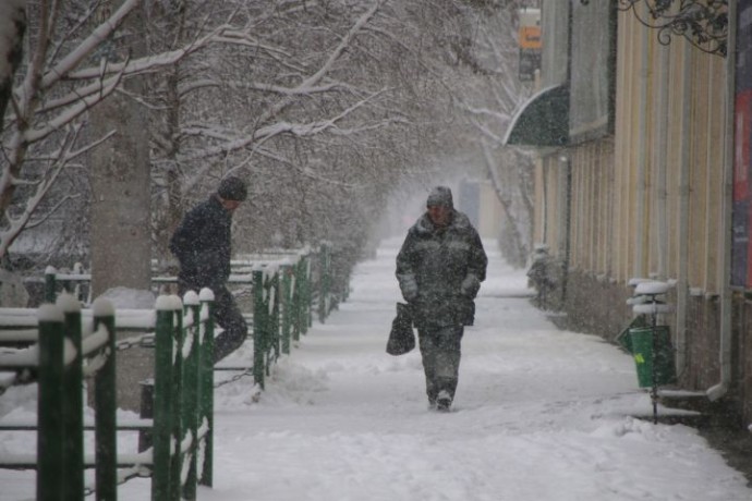 На Москву надвигается ливневый снег