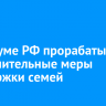 В Госдуме РФ прорабатывают дополнительные меры поддержки семей