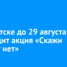 В Иркутске до 29 августа проходит акция «Скажи мусору нет»