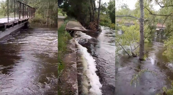 «Вода уже касается моста». Под Магнитогорском в Урале увеличивается уровень воды