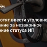 В РФ хотят ввести уголовное наказание за незаконное получение статуса ИП