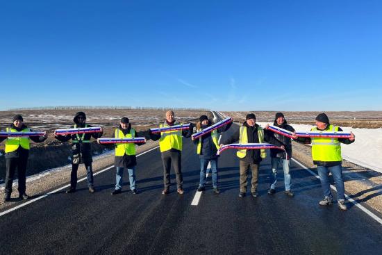 Участок автодороги открыли в Черемховском районе после капремонта по экспериментальным технологиям