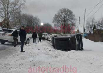 Жесткое ДТП с переворотом произошло в Благовещенске