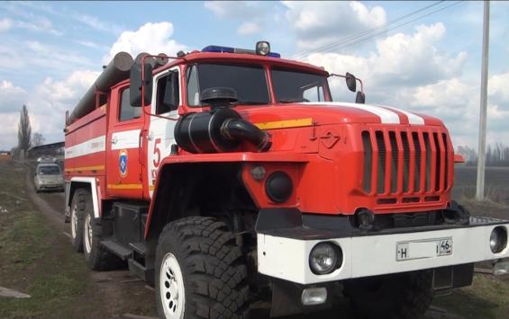 В Октябрьском районе сгорела бесхозная деревянная постройка