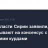 Новые власти Сирии заявили, что рассчитывают на консенсус с сирийскими курдами