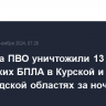 Средства ПВО уничтожили 13 украинских БПЛА в Курской и Белгородской областях за ночь