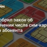 СФ одобрил закон об ограничении числа сим-карт для одного абонента