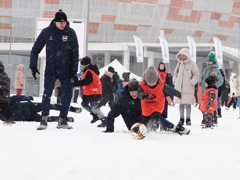 В Саранске провели зимние игры для детей участников СВО