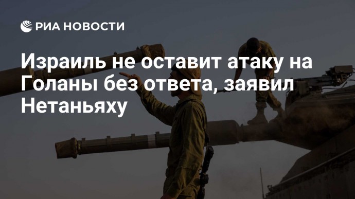 Израиль не оставит атаку на Голаны без ответа, заявил Нетаньяху