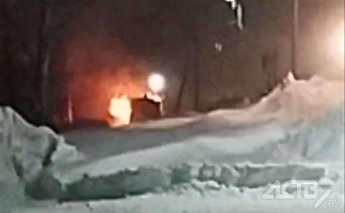 Горящий поезд в Тымовском шокировал пассажиров