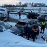 В Башкирии движение на участке трассы в районе Толбазов затруднено