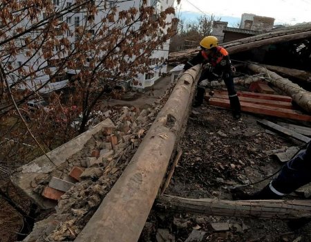 В Уфе во время ремонта рухнула крыша многоэтажки