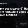 "Почему все молчат?" На Украине пришли в ужас из-за ситуации в Киеве