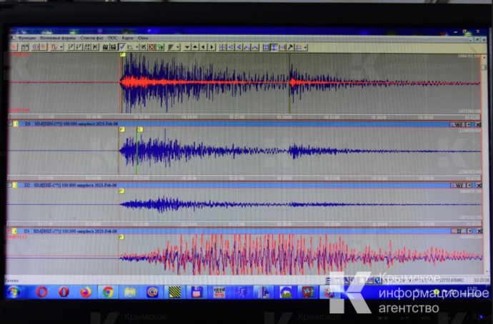 У берегов Крыма произошло землетрясение магнитудой 5,2 балла