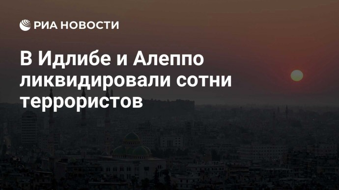 В Идлибе и Алеппо ликвидировали сотни террористов