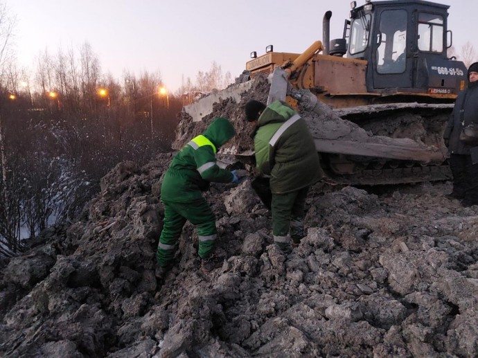 В Колпинском районе закрыли незаконную свалку площадью в несколько тысяч квадратных метров