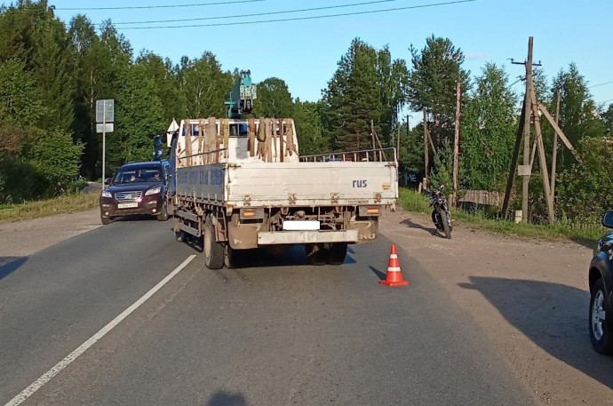 14-летний мотоциклист попал в аварию