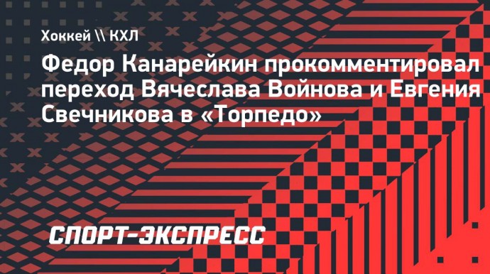 Канарейкин — о Войнове и Свечникове в «Торпедо»: «Могут остудить не только соперника, но и своих»