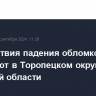 Последствия падения обломков БПЛА устраняют в Торопецком округе Тверской области