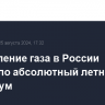 Потребление газа в России обновило абсолютный летний максимум