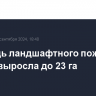 Площадь ландшафтного пожара в Крыму выросла до 23 га