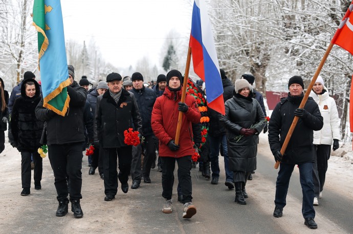 В Батецком округе отметили 81-ю годовщину освобождения от немецко-фашистских захватчиков