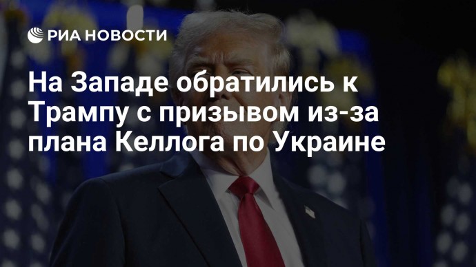 На Западе обратились к Трампу с призывом из-за плана Келлога по Украине