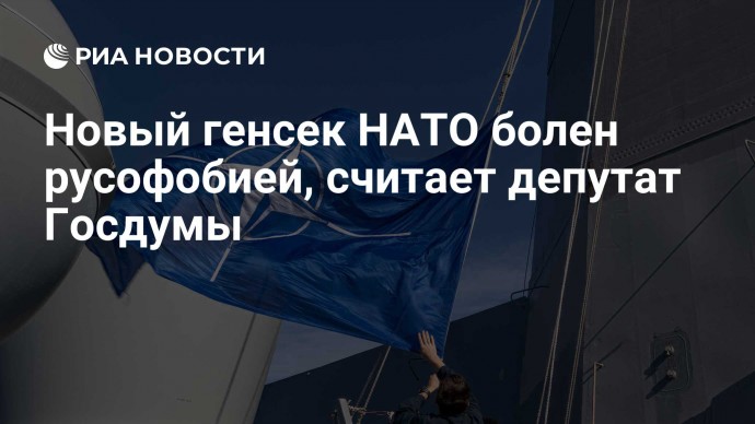 Новый генсек НАТО болен русофобией, считает депутат Госдумы