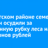 В Качугском районе семерых мужчин осудили за незаконную рубку леса на 6 миллионов рублей