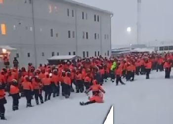 Прыгали в сугробы: в Приамурье иностранные рабочие бурно реагировали на снег