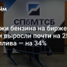 Продажи бензина на бирже в России выросли почти на 25%, дизтоплива — на 34%