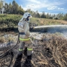 В Ярославской области тушили лесной пожар