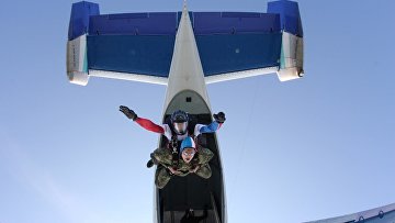 Ветераны СВО совершили первый в жизни прыжок с парашютом