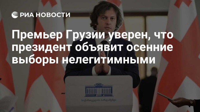 Премьер Грузии уверен, что президент объявит осенние выборы нелегитимными